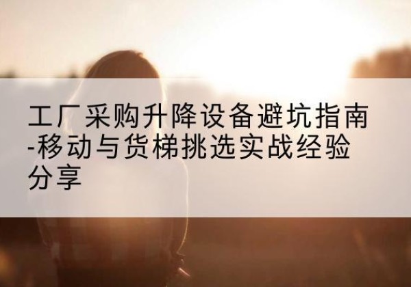 阎良移动式升降机怎么选-工厂采购升降设备避坑指南-移动与货梯挑选实战经验分享